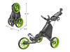 CaddyTek Golf CaddyLite EZ Fold V8 3-Wheel Push Cart - Image 3