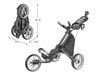 CaddyTek Golf CaddyLite EZ Fold V8 3-Wheel Push Cart - Image 3
