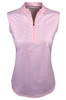 Snake Eyes Golf Ladies 1/4 Zip Sleeveless Mock Polo - Image 1