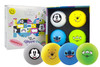 Volvik Disney Vivid Golf Balls [4-Ball] Birthday Pink/White - Image 1