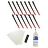 Golf Pride Decade MultiCompound Standard Golf Grips (13pcs + Golf Grip Kit) Black/Red - Image 3