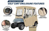Greenline Golf 2 Passenger EZGO Drivable Cart Enclosure - Image 2