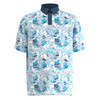 Callaway Golf Big & Tall Structured Floral Printed Polo - Image 1