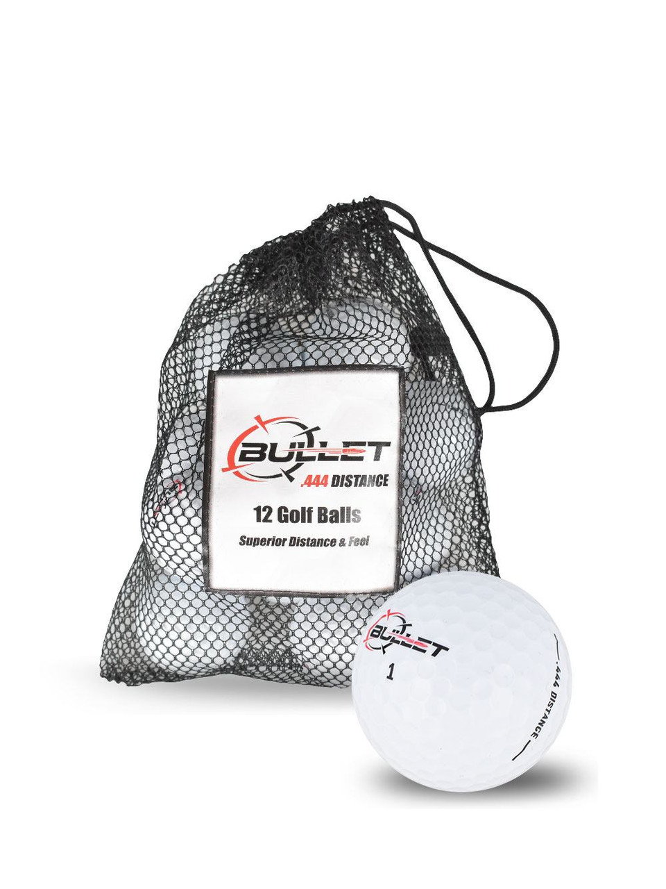 Bullet .444 Distance Golf Balls [12-Ball] LOGO ONLY