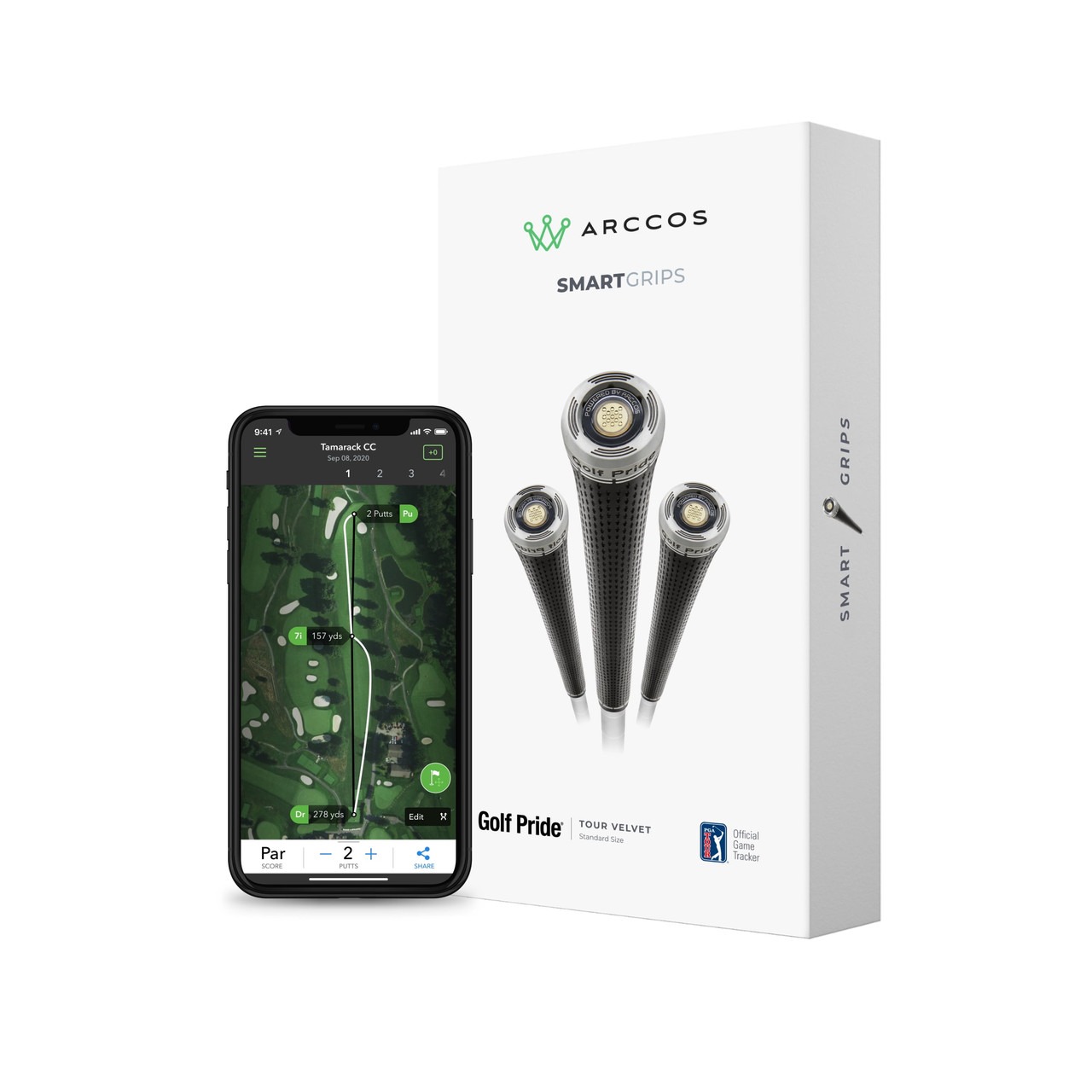Arccos Golf Tour Velvet Standard Smart Grips | RockBottomGolf.com