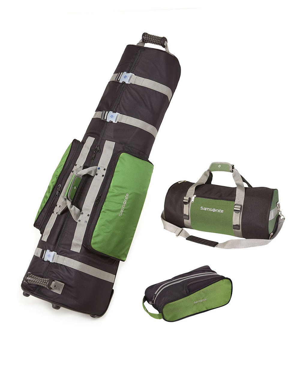 Samsonite Golf Deluxe 3-Piece Travel Bag Set | RockBottomGolf.com
