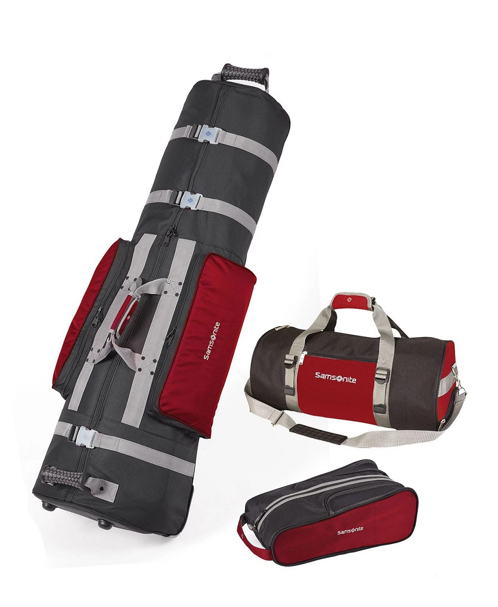 Samsonite Golf Deluxe 3-Piece Travel Bag Set | RockBottomGolf.com