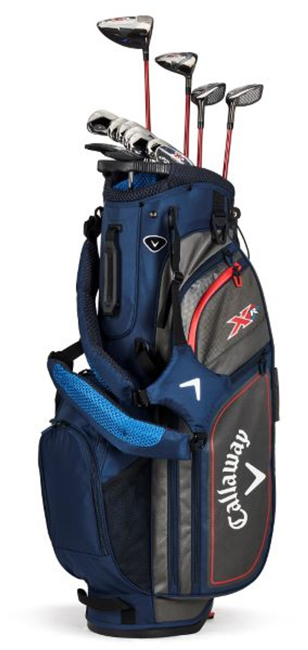 Callaway, Mens Left Hand Golf Set Complete Driver, Fairway Wood, Hybrid,  Irons, Putter, Clubs and Stand Bag