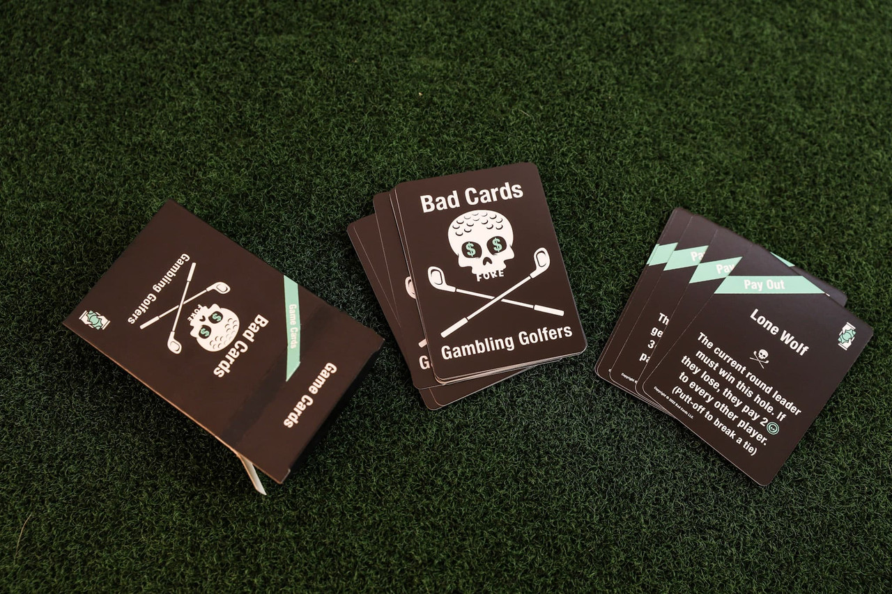 Bad Cards Fore Gambling Golfers Interactive Golf Card Game