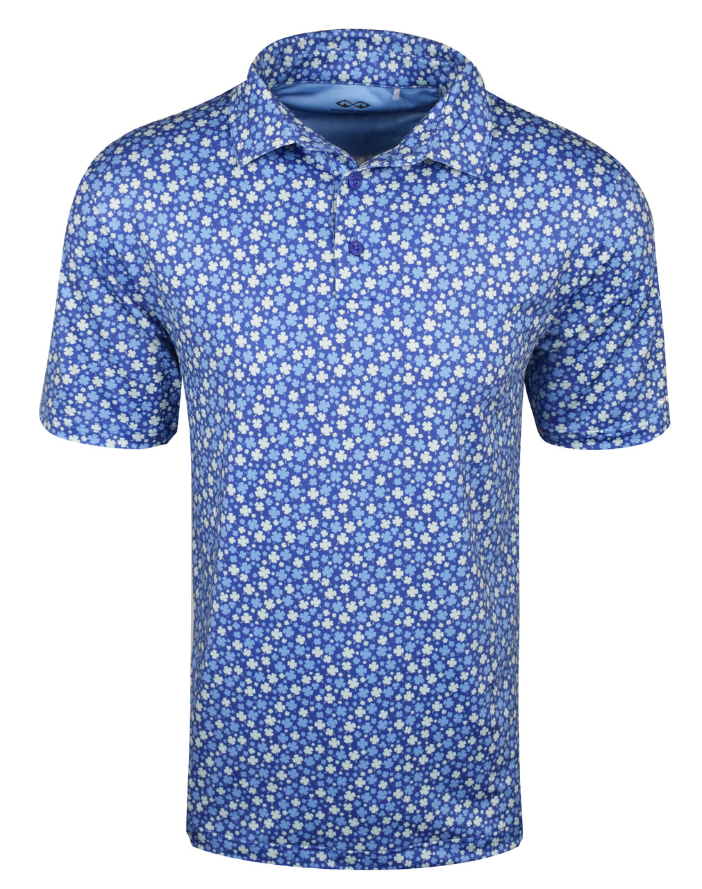 Snake Eyes Golf Lucky Clover Print Polo | RockBottomGolf.com