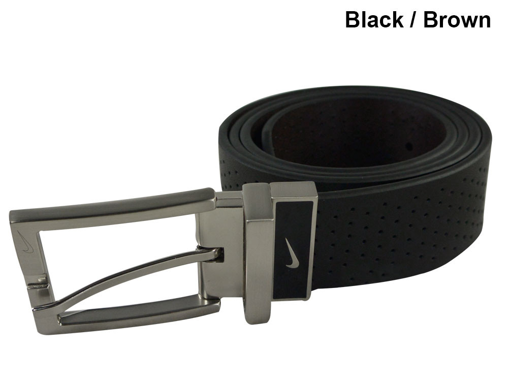 nike perforated reversible belt