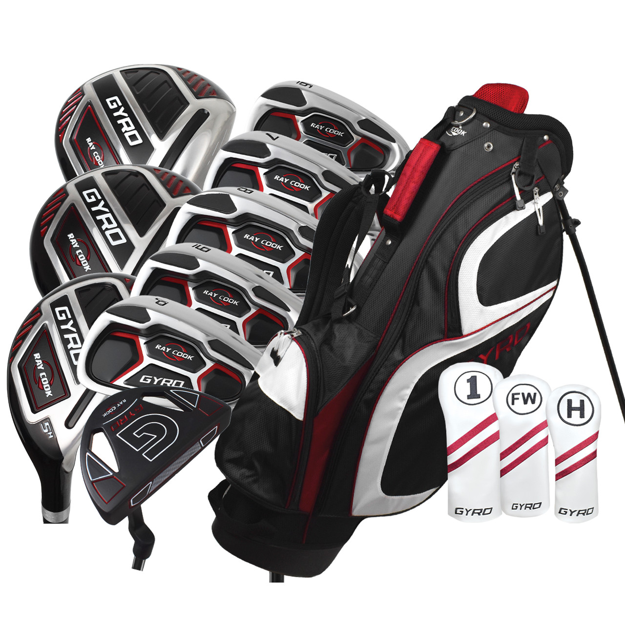 Ray Cook Golf Gyro Complete Set W/Bag Left Handed | RockBottomGolf.com