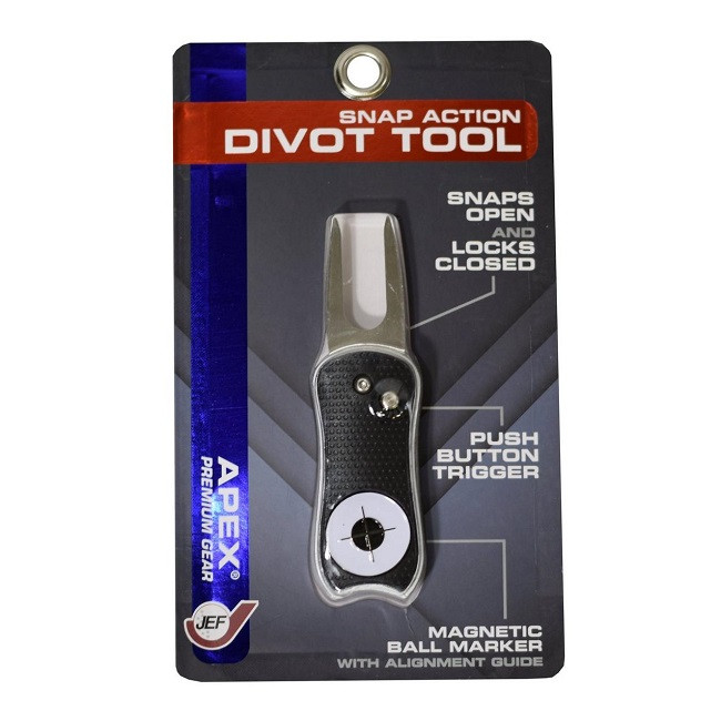 Jef World Of Golf Apex Snap Action Divot Tool | RockBottomGolf.com