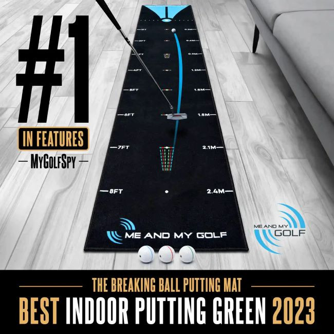 Me and My Golf Golf Breaking Ball Putting Mat (7.5FT