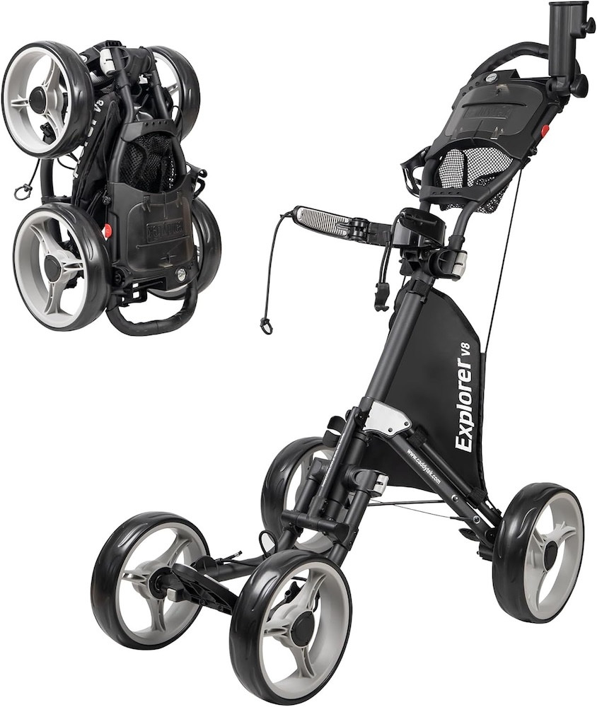 CaddyTek Golf Explorer V8 SuperLite Deluxe Push Cart