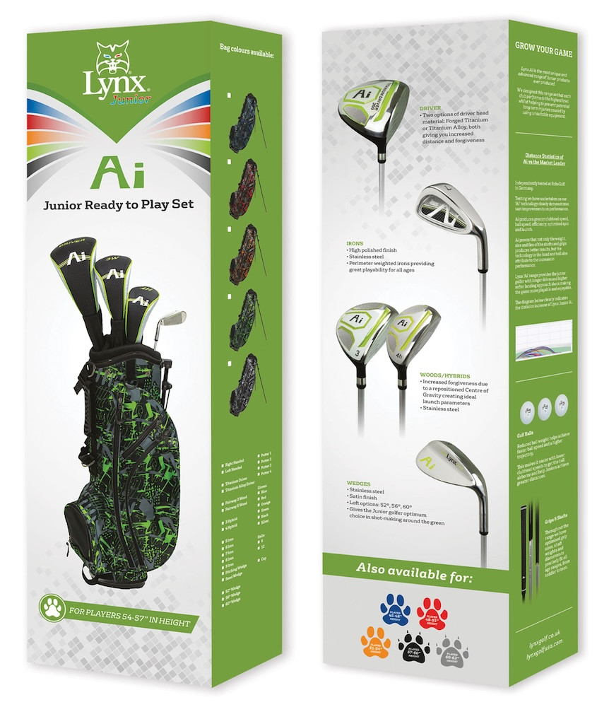 Lynx Golf Ai Junior 7 Piece Set Left Handed | RockBottomGolf.com