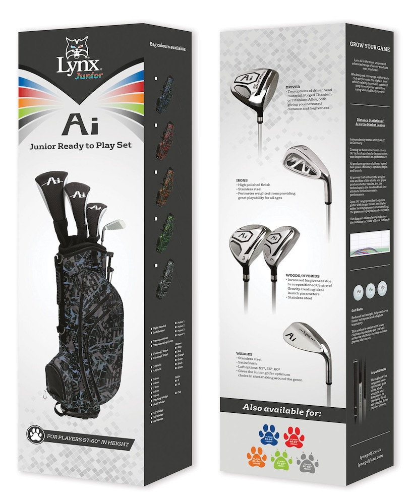 Lynx Golf Ai Junior 8 Piece Set Left Handed | RockBottomGolf.com