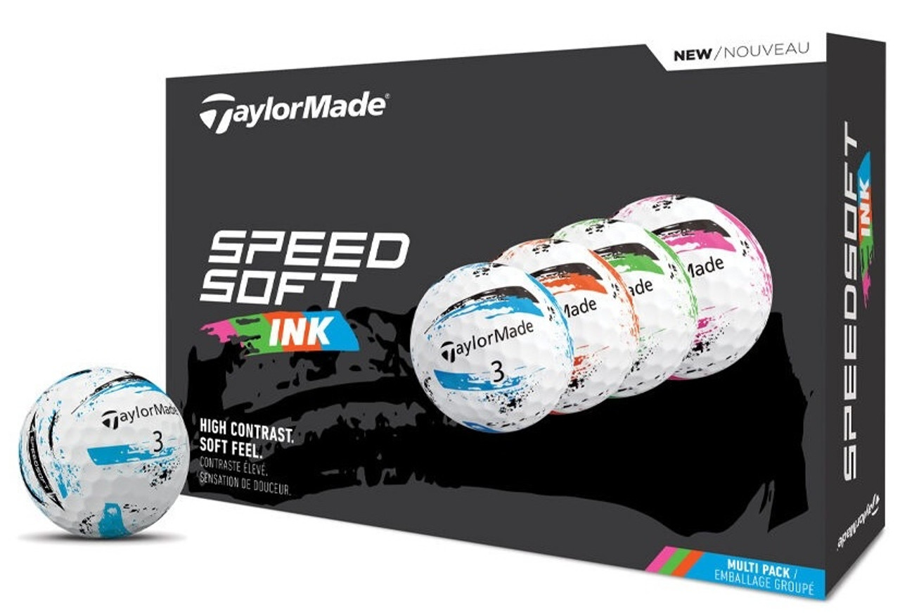 TaylorMade SpeedSoft Ink Golf Balls | RockBottomGolf.com