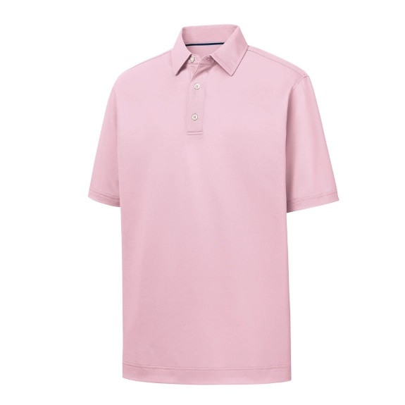 FootJoy with Bisque Stretch Pique Polo Heather Grey