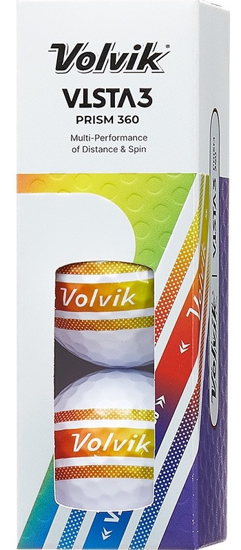 Volvik Vista3 360 Golfbälle – 12er Pack, Mit Abstoßendem Nano-Bi-Kern