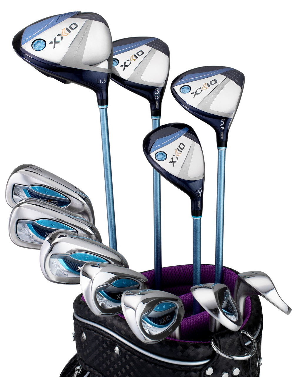 Ladies XXIO Golf 13 Premium 11 Piece Complete Set With Cart Bag