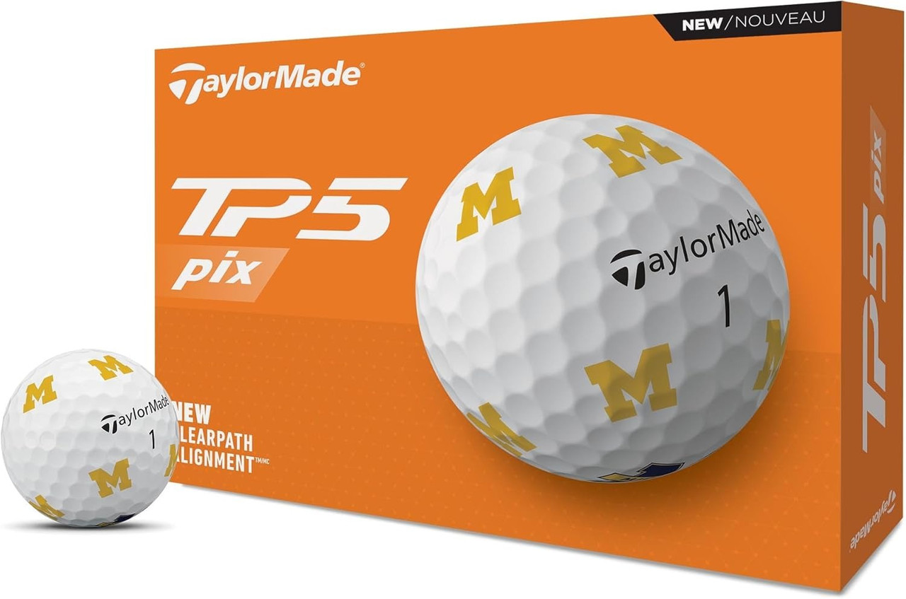 TaylorMade TP5 PIX NCAA Golf Balls | RockBottomGolf.com