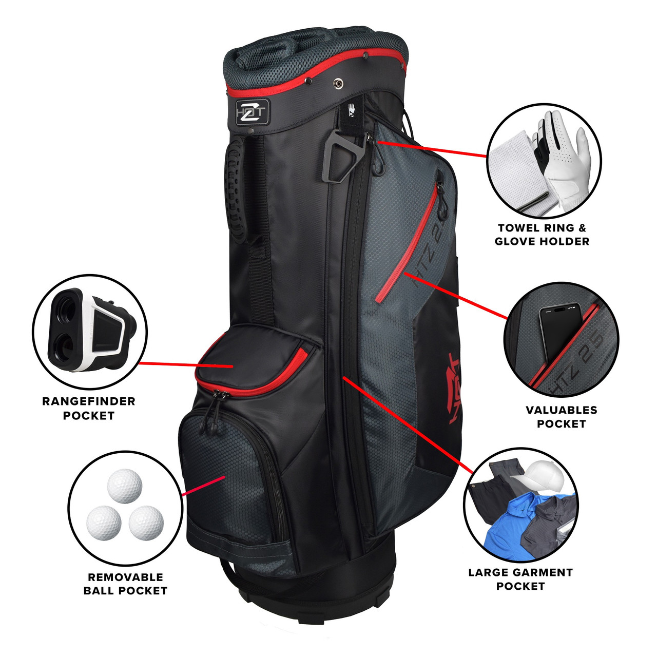 Hot-Z Golf Prior Generation 2.5 Cart Bag | RockBottomGolf.com