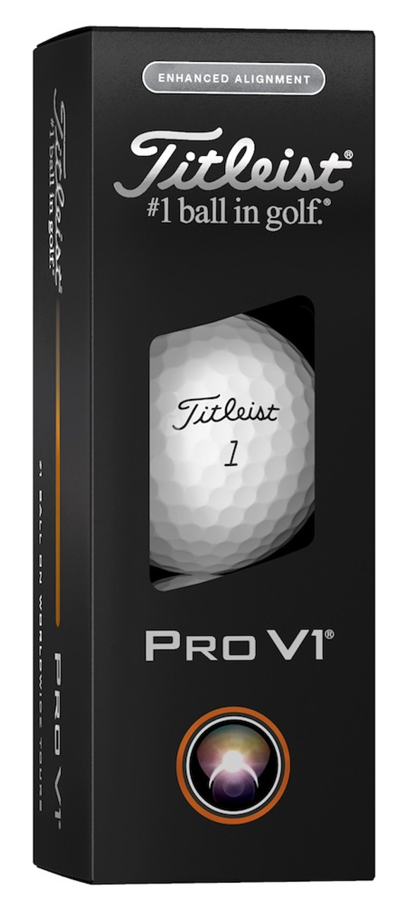 Titleist Pro V1 Enhanced Alignment Golf Balls [LOGO ONLY