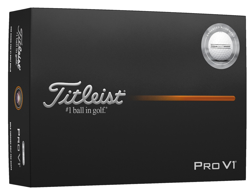 Titleist PRO V1 ENHANCED ALIGNMEMT 2ダース Titleist Pro V1 Enhanced Alignment Golf Balls | RockBottomGolf.com