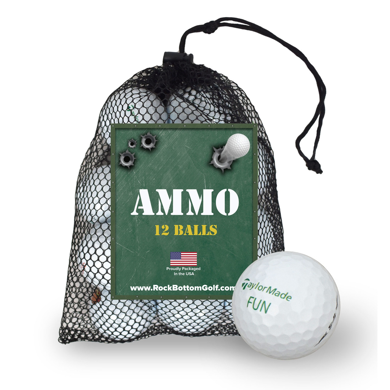 TaylorMade TP5 My Symbol Practice Logo Overrun Golf Balls [12-Ball