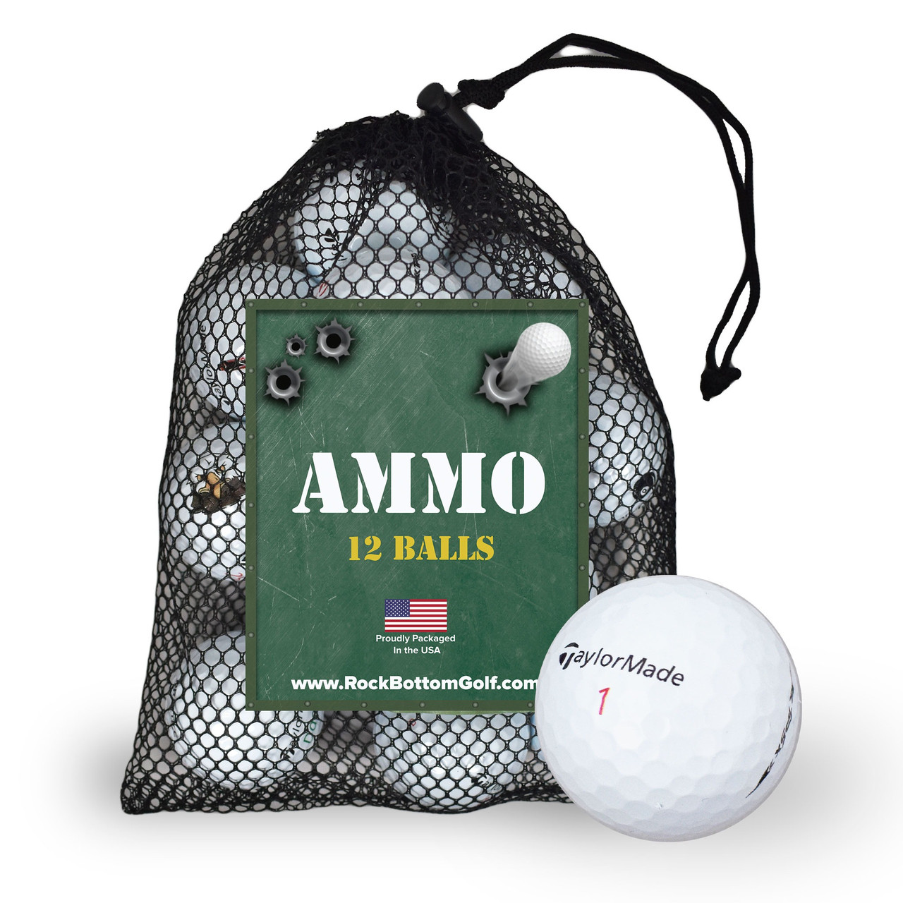 TaylorMade TP5x My Symbol Practice Logo Overrun Golf Balls [12