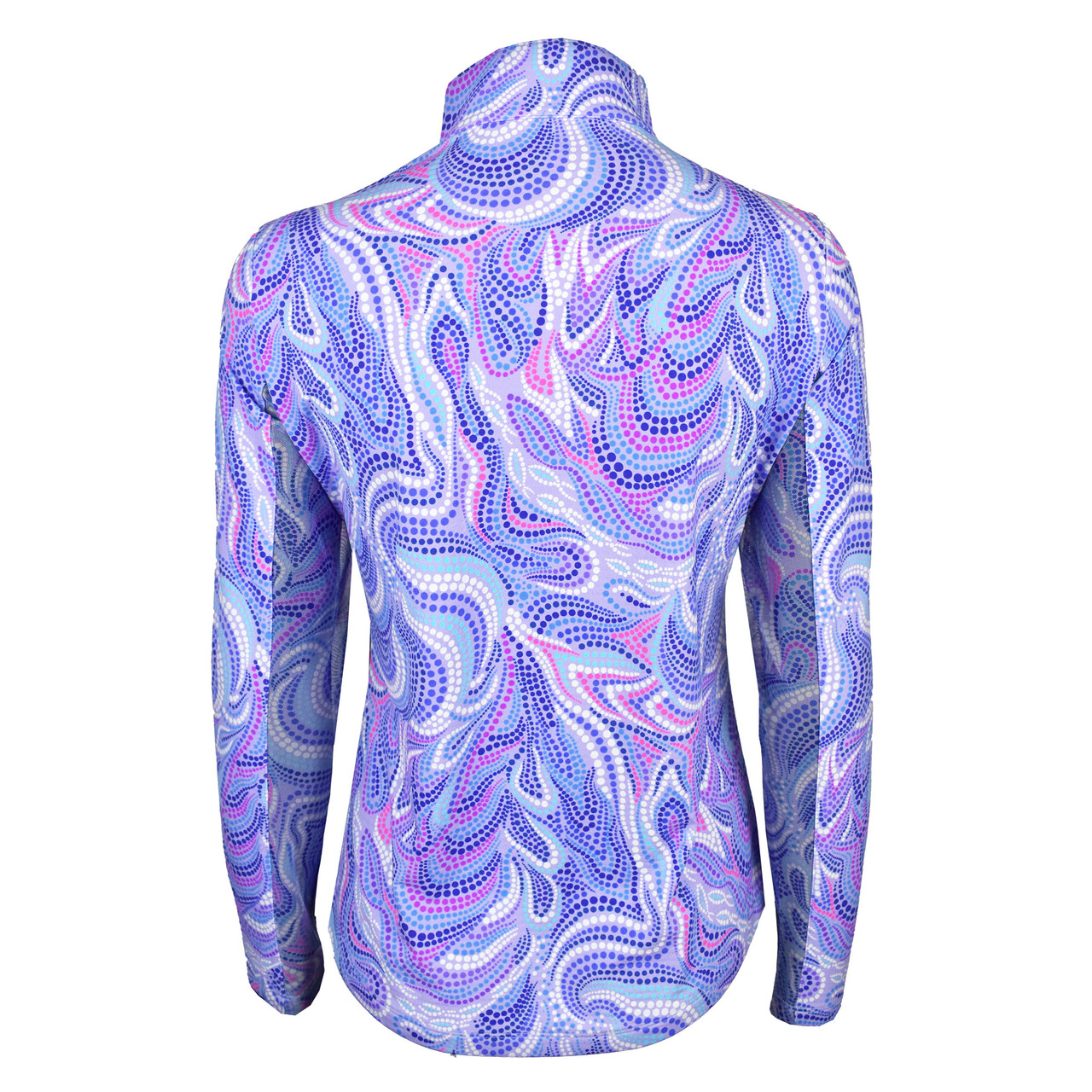 Ladies IBKUL Golf Rebecca Print Long Sleeve Mock Neck Top | RockBottomGolf.com Ladies IBKUL Golf Rebecca Print Long Sleeve Mock Neck Top | RockBottomGolf.com
