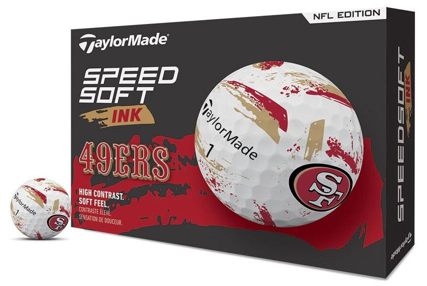 TaylorMade SpeedSoft Ink NFL Golf Balls | RockBottomGolf.com