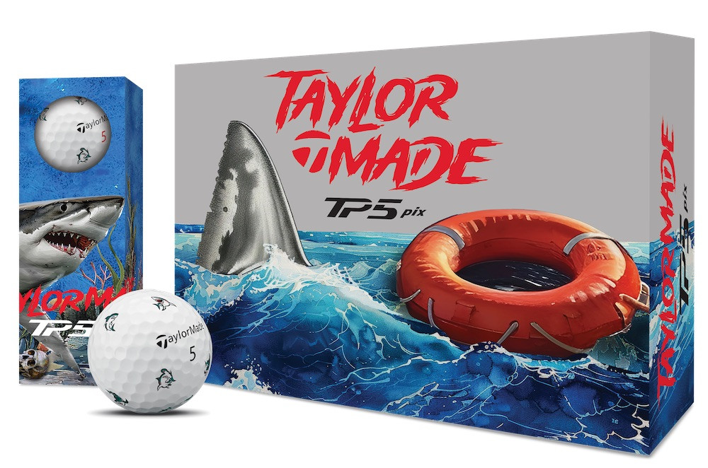 TaylorMade TP5 Pix Hot Shot Shark Golf Balls | RockBottomGolf.com