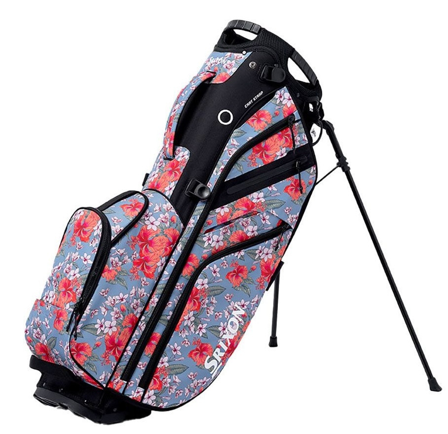 Srixon スタンドゴルフバッグ ネイビー/ピンク Srixon Golf S3 Limited Edition Hawaii Stand Bag | RockBottomGolf.com