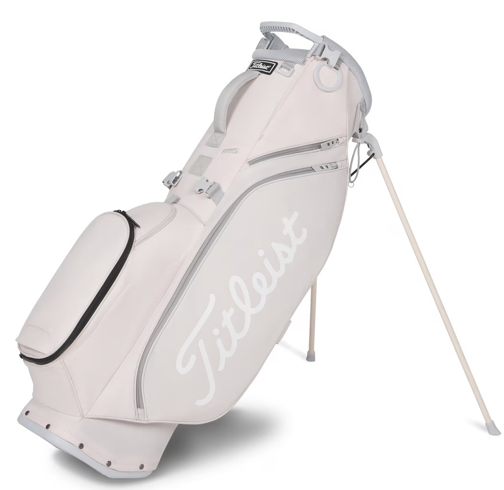 送料無料/美品　大型高級Titleist エナメルゴルフバッグ オフホワイト Ladies Titleist Golf S4 Stand Bag | RockBottomGolf.com