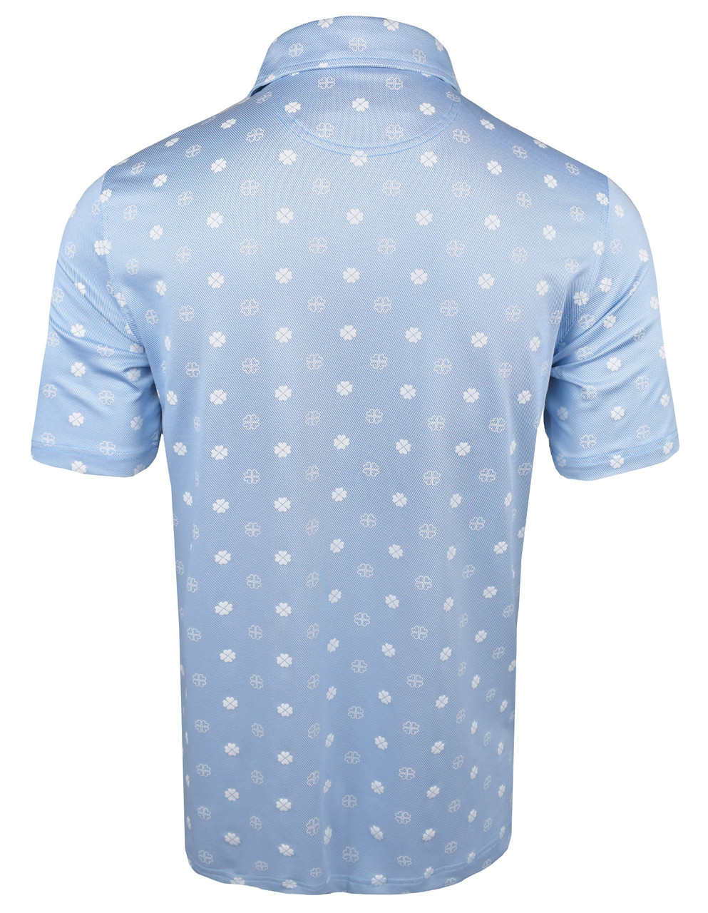 Bobby Jones Golf Performance Jersey Twill Clover Print Polo