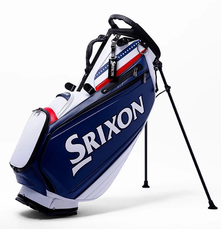Srixon スタンドゴルフバッグ ネイビー/ホワイト/レッド Srixon Golf All American Stand Bag | RockBottomGolf.com
