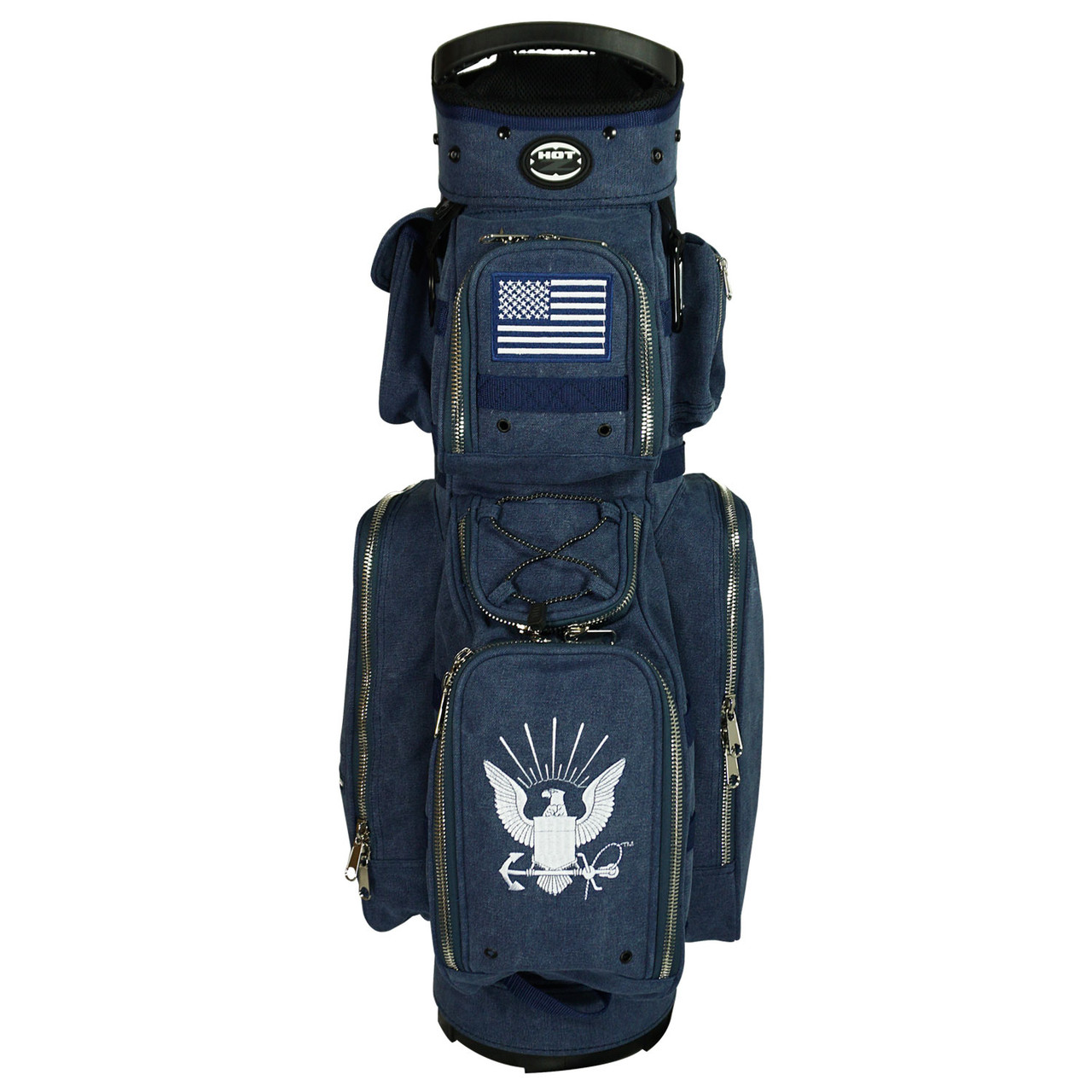 8gshoot ゴルフバッグ ネイビー MILITARY CART BAG Hot-Z Golf Active Duty Cart Bag Navy | RockBottomGolf.com