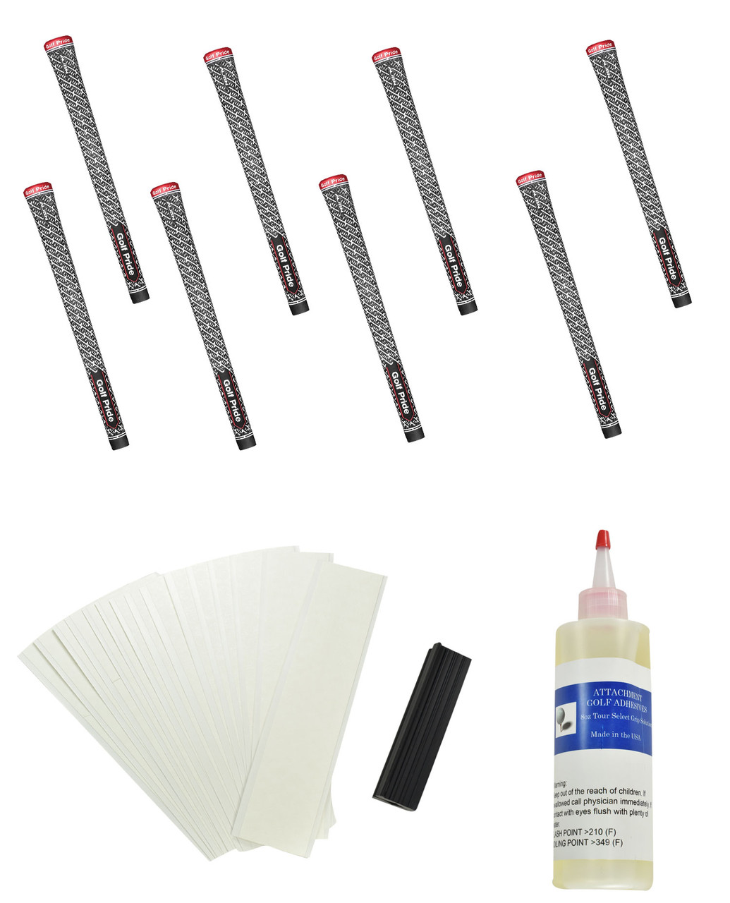 Golf Pride Z Grip Align Midsize Golf Grips (8pcs + Golf Grip Kit