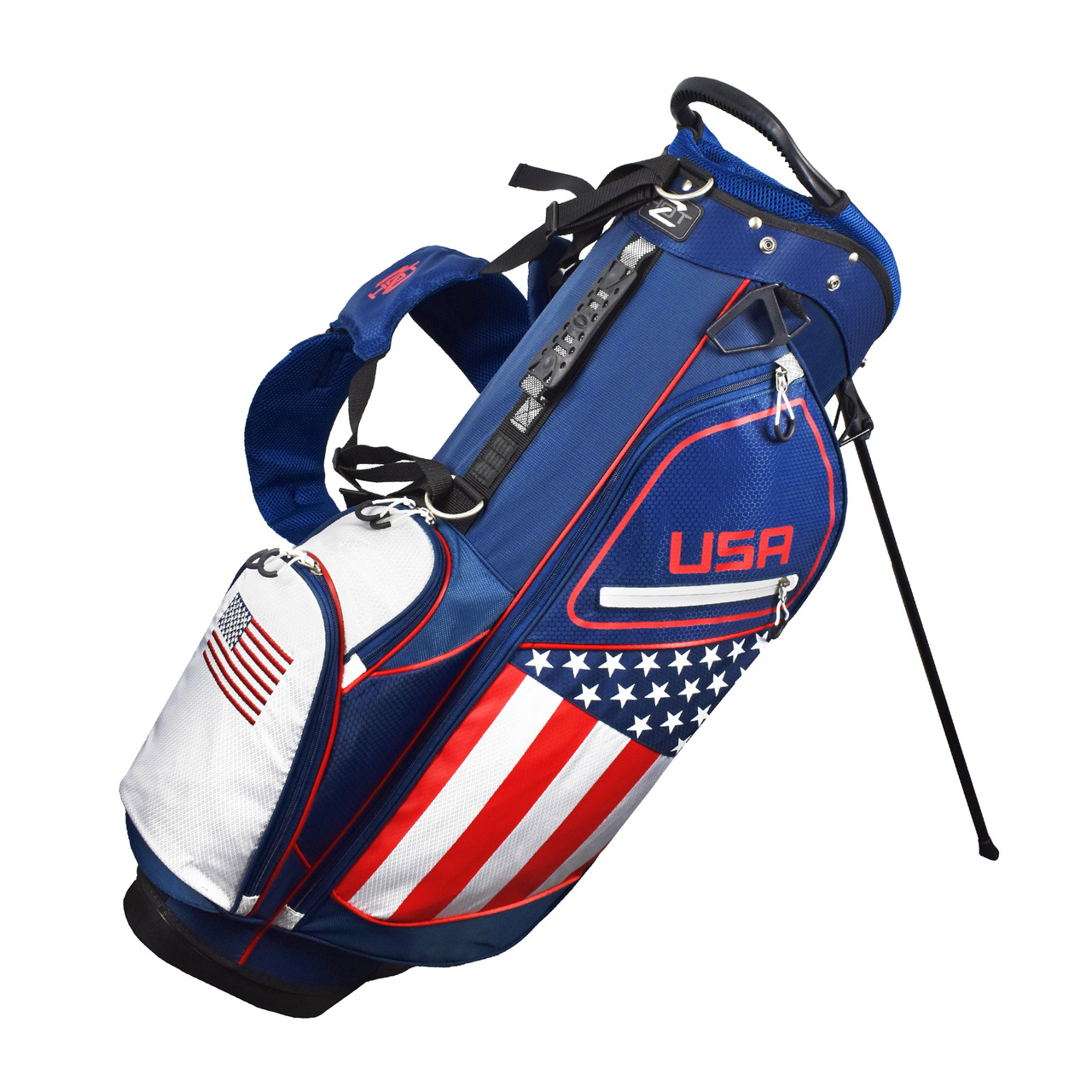 Hot-Z Golf Previous Season USA Flag Stand Bag | RockBottomGolf.com