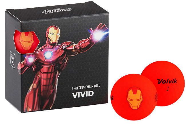 Volvik Marvel Edition Vivid Golf Balls [4Pack]