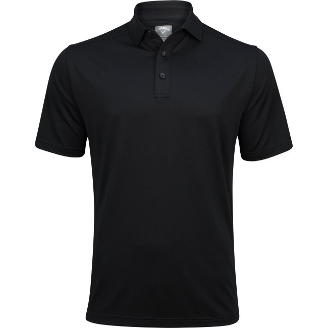 【限定】値下 Callaway CLUBHAUS S/S Polo black Callaway Golf Prior Generation Essential Micro Hex Solid Polo