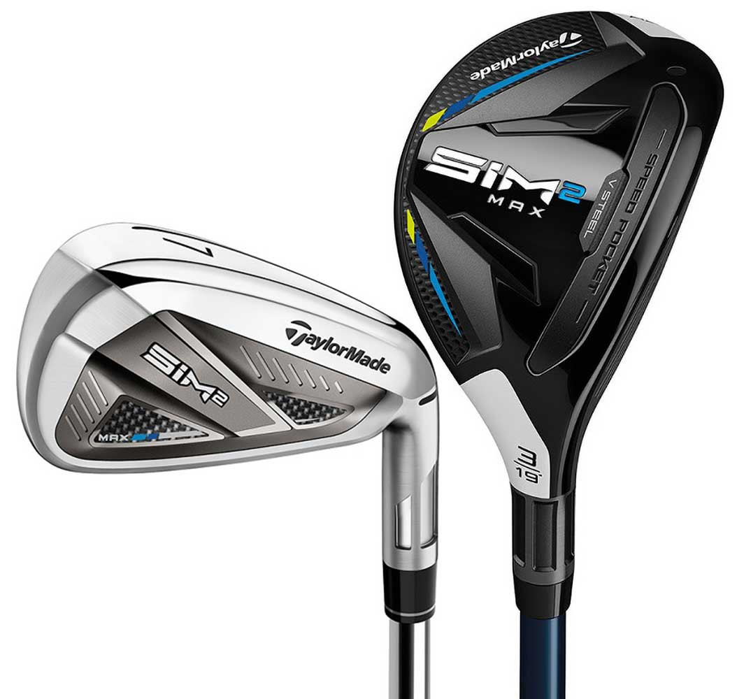 TaylorMade Golf SIM2 Max Combo Irons (8 Club Set) Graphite 