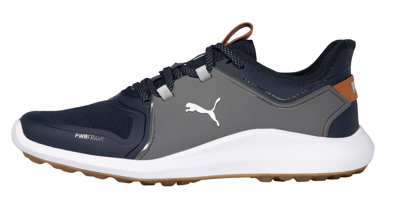 Puma ignite fasten8 gray and black golf shoes size 12 Puma Ignite all Leather Fasten Disk Black and Gray Size 9.5  main image 2