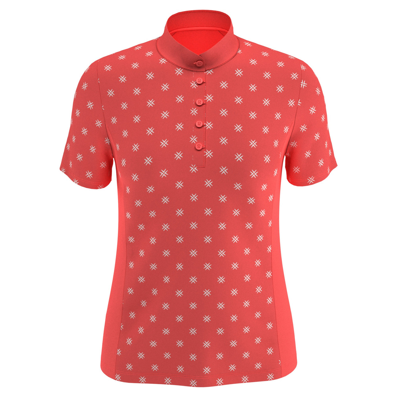 Ladies Callaway Golf Chevron Floral Print Polo | RockBottomGolf.com