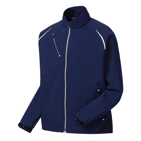 Veste FootJoy DryJoys Homme Taille L - 1/2 Zip Manches Courtes, Blanc, Idéale Pour Le Golf Ou Le Casual
