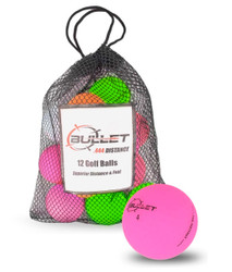 Bullet .444 Distance Matte Colored Golf Balls [12-Ball] - Image 1