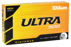 Wilson Ultra 500 Distance Golf Balls [15-Ball] LOGO ONLY