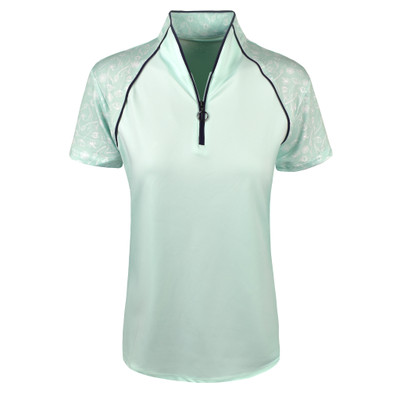 Etonic Golf Ladies 1/2 Zip Short Sleeve Mock Polo - Image 1